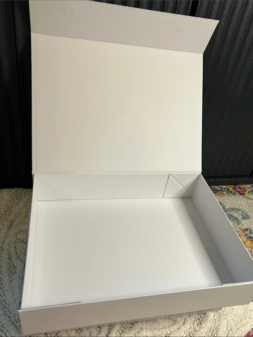 Johnny Was Set of 2 Magnetic Gift Box Keepsake Storage Display Boxes 14”x10”x3”